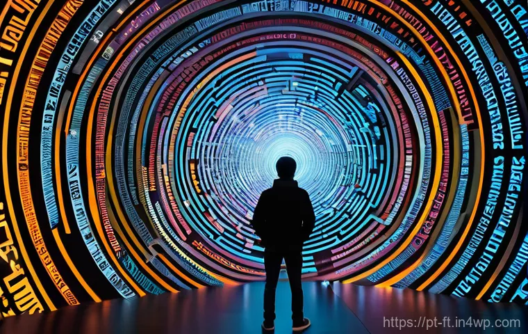 자아 한계 확장을 위한 비판적 사고 훈련 - The Information Navigator**
A young person, fully clothed in modern casual wear, stands confidently ...