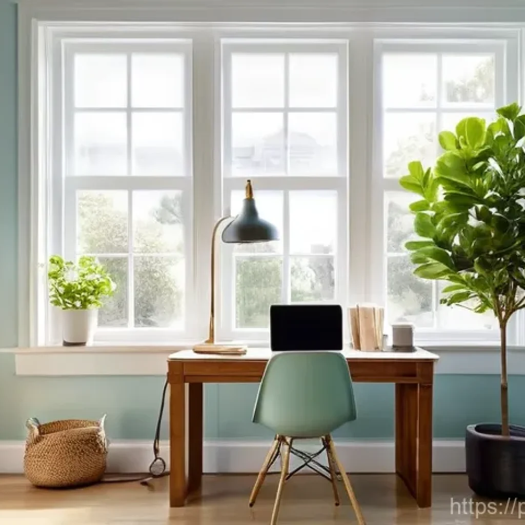 자아 한계 확장을 위한 긍정적 환경 조성하기 - **A Harmonious and Productive Home Office**
    A bright, inviting, and meticulously organized home ...