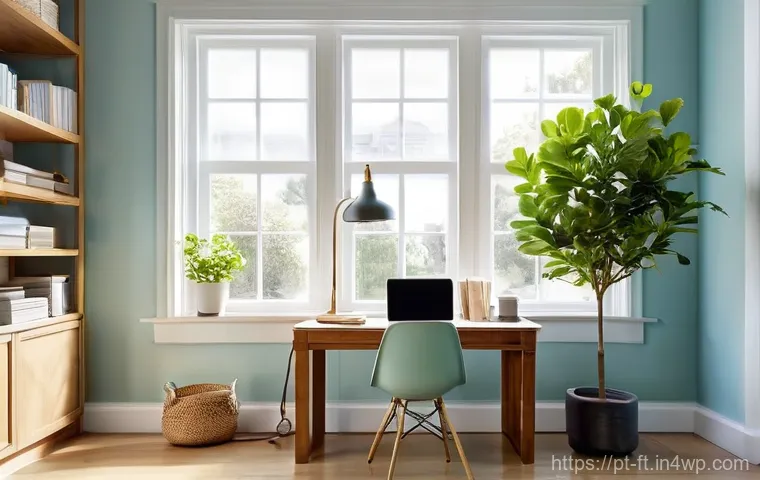 자아 한계 확장을 위한 긍정적 환경 조성하기 - **A Harmonious and Productive Home Office**
A bright, inviting, and meticulously organized home ...