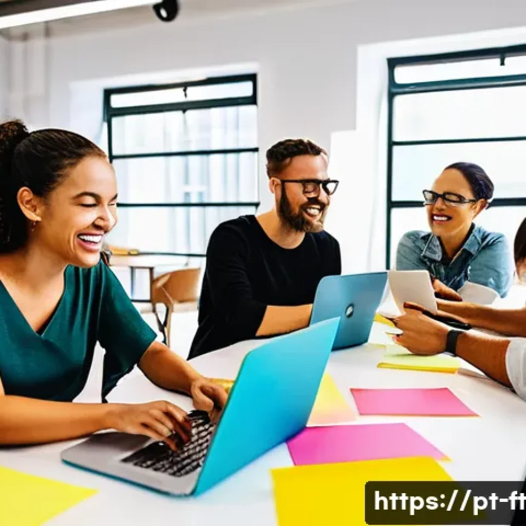 자아 한계 확장을 위한 그룹 활동의 중요성 - A diverse group of adults engaged in a lively brainstorming session around a large table in a modern...